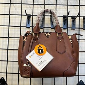 Bulldog leather conceal carry handbag